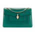 Serpenti Forever Shoulder Bag, &pound;795, Handbags, Green, Leather, Front view